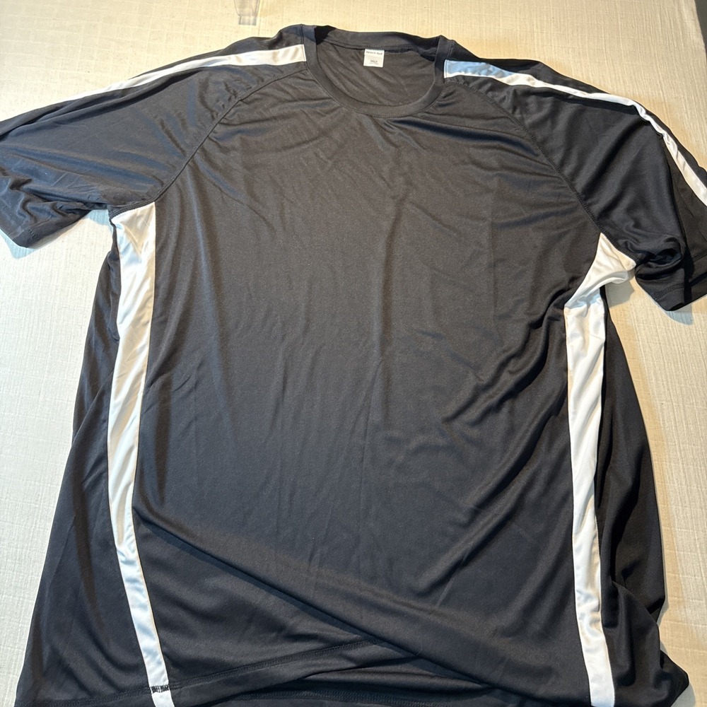 Sports Tek black polyester wicking dry fit size 3XLT